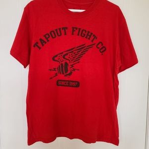 Tapout Fight Co. Short Sleeve T-shirt, Large, Red